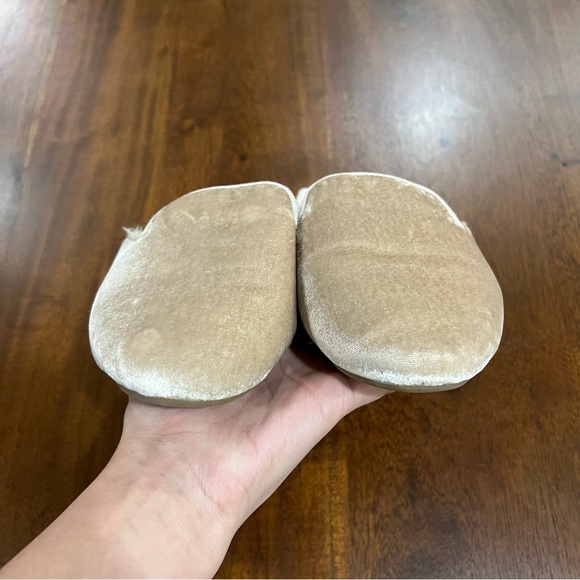 Birdies The Phoebe Cream Faux Fur Slip On Slide Mule Size 8.5 - Picture 3 of 11